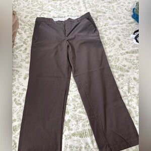 Men's Dress Pants in Dark Brown - Classic Straight Fit